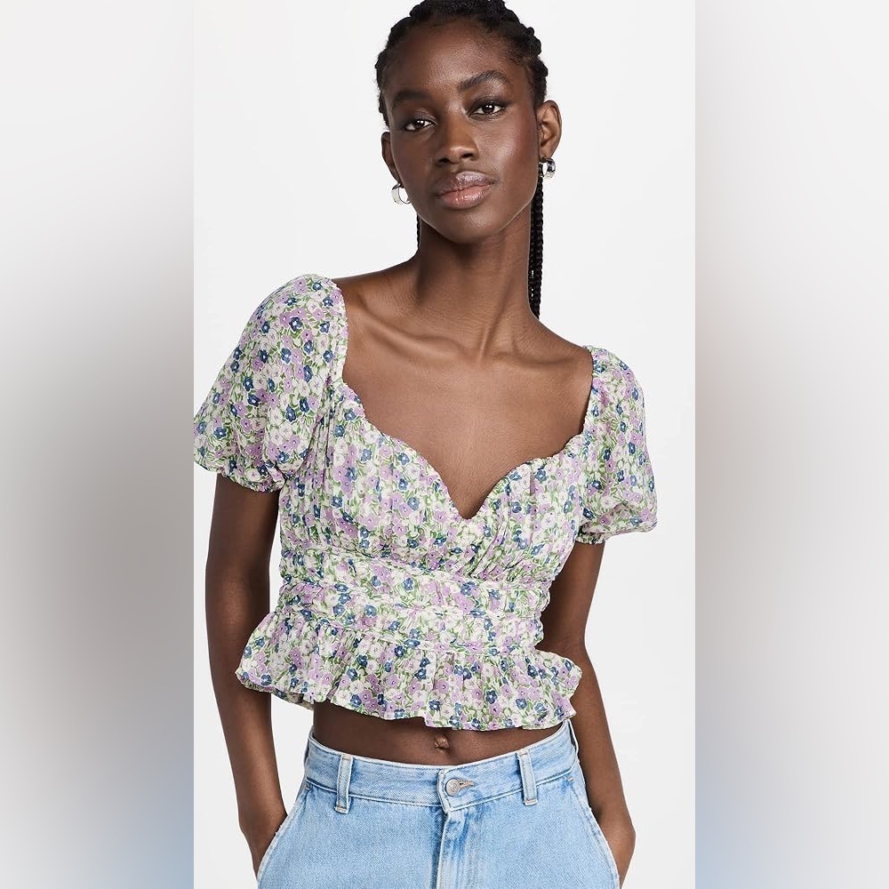 ASTR the Label Floral Clairemont Top